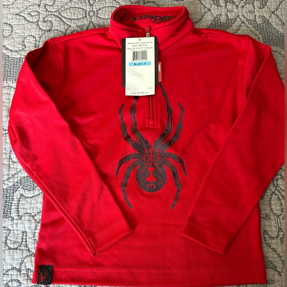 NWT Kids Spyder Active Half Zip Sweatshirt